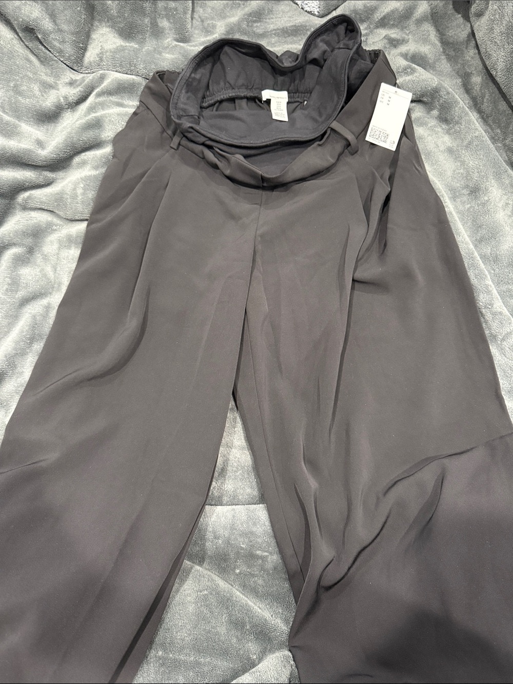 H&M Maternity Black Wide-Leg Women's Jumpsuit Pants